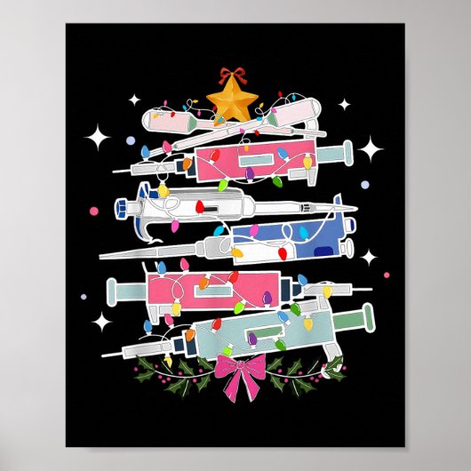 Pette Laboratory Christmas Tree Lights Med Laborat Poster (Vorne)