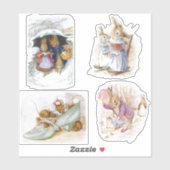 Petter Rabbit Set Aufkleber (Blatt)