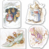 Petter Rabbit Set Aufkleber (Vorderseite)