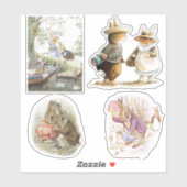 Petter Rabbit Set Aufkleber (Blatt)