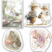 Petter Rabbit Set Aufkleber (Vorderseite)