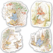 Petter Rabbit Set Aufkleber (Vorderseite)