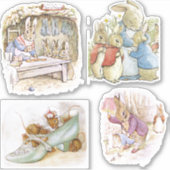 Petter Rabbit Set Aufkleber (Vorderseite)