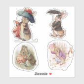 Petter Rabbit Set Aufkleber (Blatt)