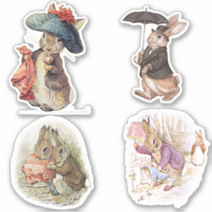 Petter Rabbit Set Aufkleber