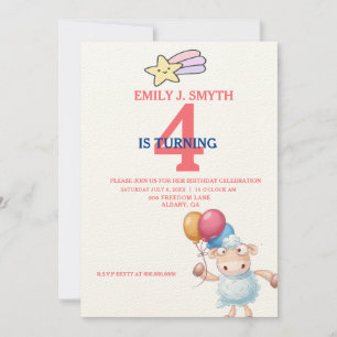 Petting Zoo Einladungen zum Geburtstag - tierische