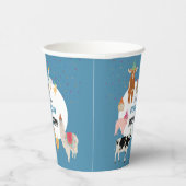 Petting Zoo Party Animals Barnyard Birthday Boy Pappbecher (Rechts)