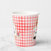 Petting Zoo Party Animals Barnyard Birthday Kids Pappbecher (Links)