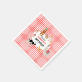 Petting Zoo Party Animals Barnyard Birthday Kids Serviette (Ecke)
