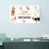 Petting Zoo Party Animals Barnyard Birthday Theme Banner (Messeveranstaltung)