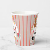 Petting Zoo Party Animals Barnyard Birthday Theme Pappbecher (Links)