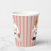 Petting Zoo Party Animals Barnyard Birthday Theme Pappbecher (Rechts)