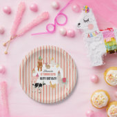 Petting Zoo Party Animals Barnyard Birthday Theme Pappteller (Party)
