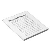 Petty Cash Tracker Notepad Notizblock (angewinkelt)