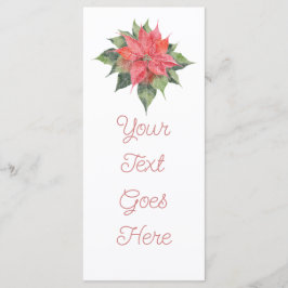 Petty Poinsettia Menükarte