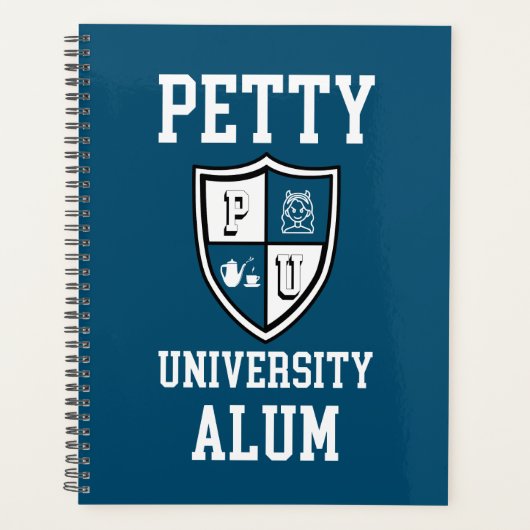 Petty University Alum blue grad alma matter lustig Planer (Vorderseite)