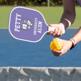 Petty University Alum grad alma mater periwinkle Pickleball Schläger