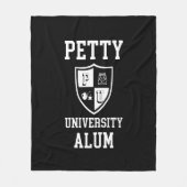 Petty University Alum grad alma mater sarkastisch Fleecedecke (Vorderseite)