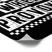 Petty When Provoked Sarcastic Quote Work Saying Sn Poster (Ecke)