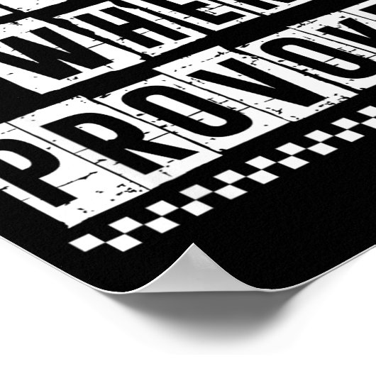 Petty When Provoked Sarcastic Quote Work Saying Sn Poster (Ecke)