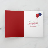 petunia and butterfly Grandma birthday Karte (Innenseite)