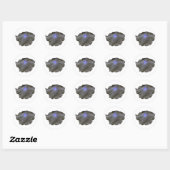 Petunia Black and Blue Stickers (Blatt)
