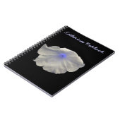 Petunia Blue Glow individuell anpassbares Notebook Notizblock (Linke Seite)