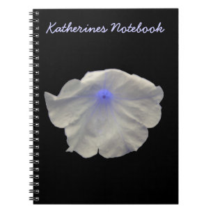 Petunia Blue Glow individuell anpassbares Notebook Notizblock