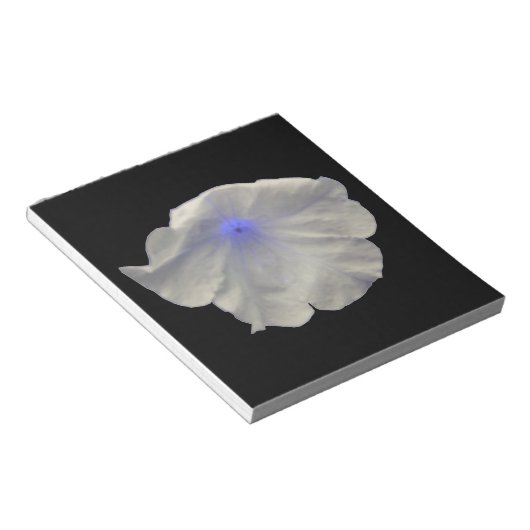 Petunia Blue Glow Notepad Notizblock (angewinkelt)