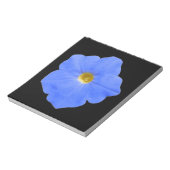 Petunia Blue und Yellow Notepad Notizblock (Rotiert)