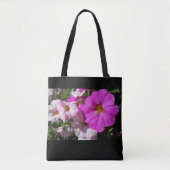 Petunia Blume / Hellrosa und blassrosa / Tasche (Vorderseite)