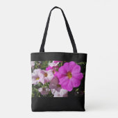 Petunia Blume / Hellrosa und blassrosa / Tasche (Rückseite)
