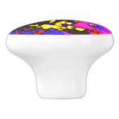 PETUNIA-BLUME KERAMIKKNAUF (Seitenansicht)