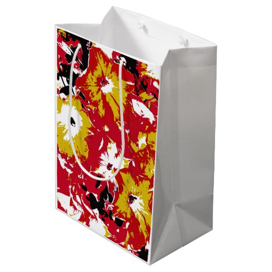 PETUNIA-BLUME MITTLERE GESCHENKTÜTE (Rückseite Schrägansicht)