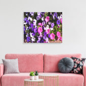 Petunia-Blume-Patch Leinwanddruck (Insitu (Wohnzimmer))