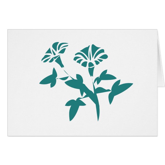 Petunia Blume Stylized (Vorderseite (Horizontal))