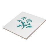 Petunia Blume Stylized Fliese (Seite)