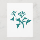 Petunia Blume Stylized Postkarte (Vorderseite)
