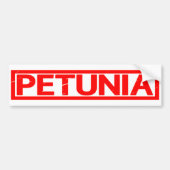 Petunia-Briefmarke Autoaufkleber (Vorne)