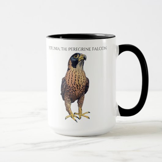 Petunia der Wanderfalke Becher Tasse (Rechts)