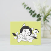 Petunia Dreaming Postkarte (Stehend Vorderseite)