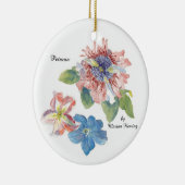 Petunia Flower Keramik Ornament (Rechts)