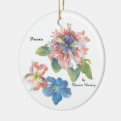 Petunia Flower Keramik Ornament (Links)