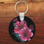 Petunia flower Key Chain Schlüsselanhänger (Rückseite)