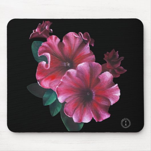 Petunia Flower mouse pad Mousepad (Vorne)
