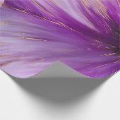 Petunia Goldene Strömung abstrakt Geschenkpapier (Ecke)