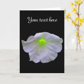 Petunia Green Glow Custom Greeting Card Karte (Gelbe Blume)