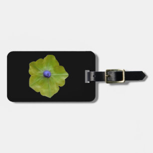 Petunia Green und Blue Custom Luggage Tag Gepäckanhänger
