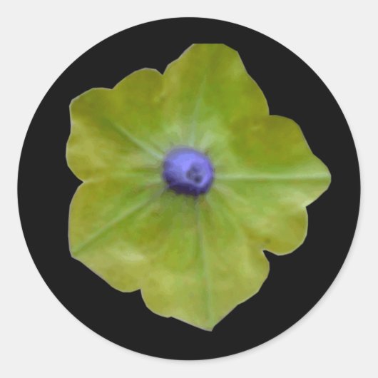 Petunia Green und Blue Sticker (Vorderseite)
