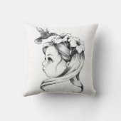 Petunia im Haar eines Märchens, Kolibris trinken Kissen (Rückseite)